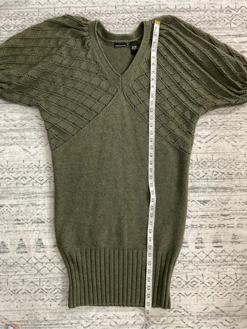 Life Stride Black Ankle Strap Heels + Moda Int’l Olive Green Sweater Dress Fall